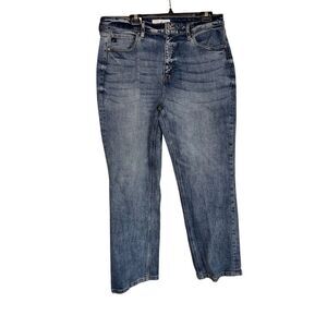 KanCan Jeans Womens Size 16W Medium Wash Blue Tilda Straight High Rise Slim Fit